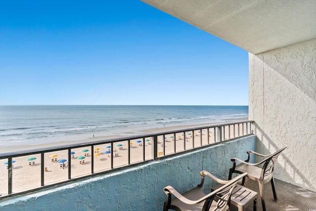 7100 N Ocean Blvd N Unit 601, Myrtle Beach, SC 29572 - balcony with view of water and beach