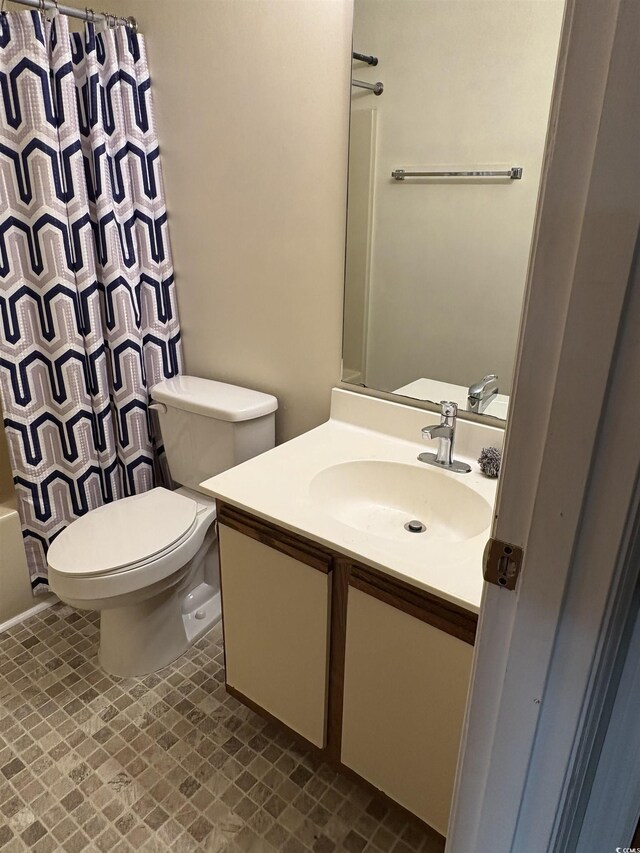 1930 Bent Grass Dr Unit 39H, Surfside Beach, SC 29575 - full bathroom featuring vanity, toilet, and shower / bath combo