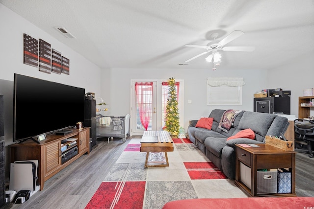 775 Plantation Dr Unit 28, Little River, SC 29566 - living area featuring wood finished floors and ceiling fan