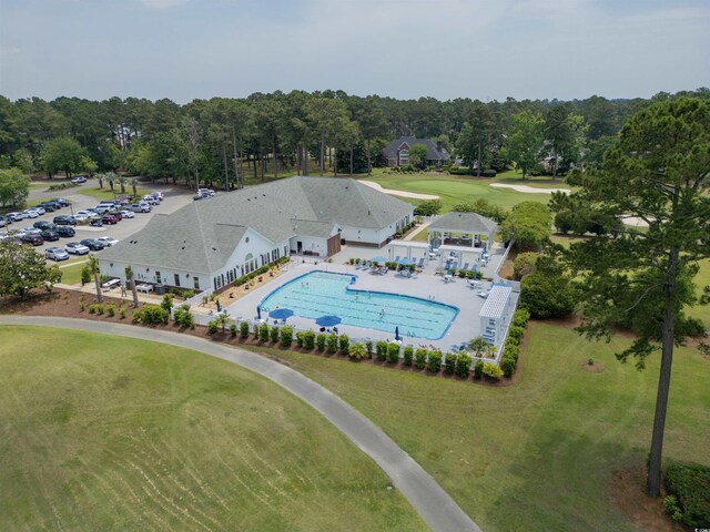8855 Radcliff Dr NW Unit 53C, Calabash, NC 28467 - drone / aerial view of a pool