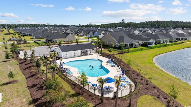 924 Sorano St, Myrtle Beach, SC 29579 - community pool with a residential view, a patio, and a water view