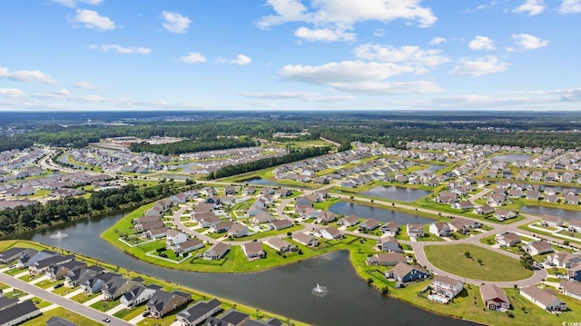 924 Sorano St, Myrtle Beach, SC 29579 - aerial view of property and surrounding area with nearby suburban area and a large body of water