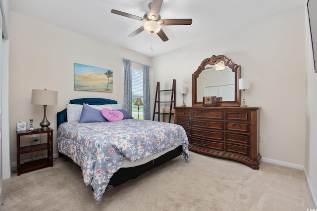 924 Sorano St, Myrtle Beach, SC 29579 - bedroom with light carpet and a ceiling fan