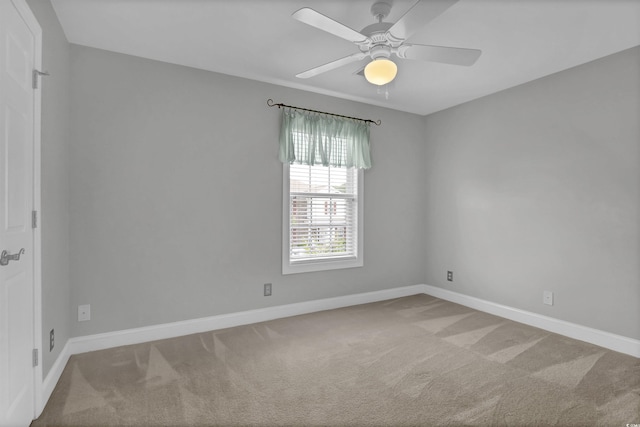8855 Radcliff Dr NW Unit 53D, Calabash, NC 28467 - empty room with carpet and ceiling fan