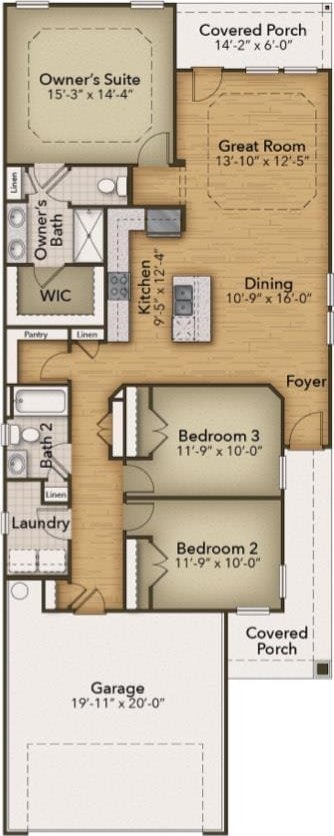 1261 Saxon Ct, Myrtle Beach, SC 29579 - view of floor plan / room layout