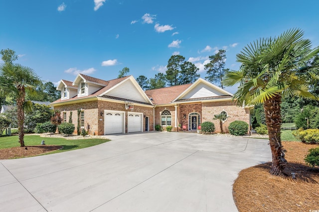 784 Caines Landing Rd, Conway, SC 29526 - view of front of home featuring brick siding, an attached garage, and driveway