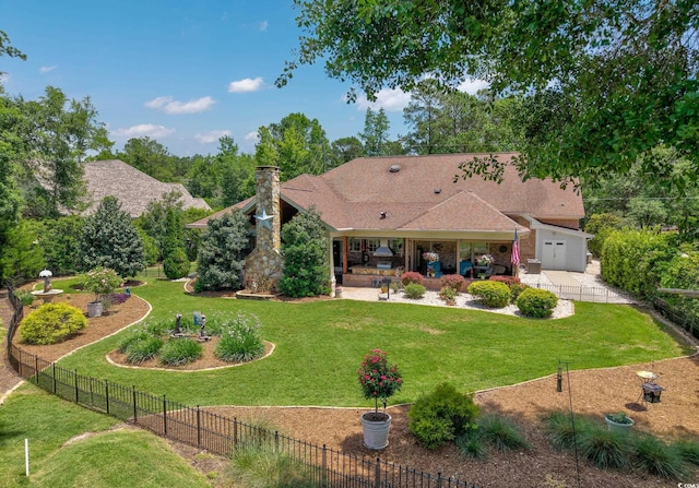 784 Caines Landing Rd, Conway, SC 29526 - view of front of home with a chimney