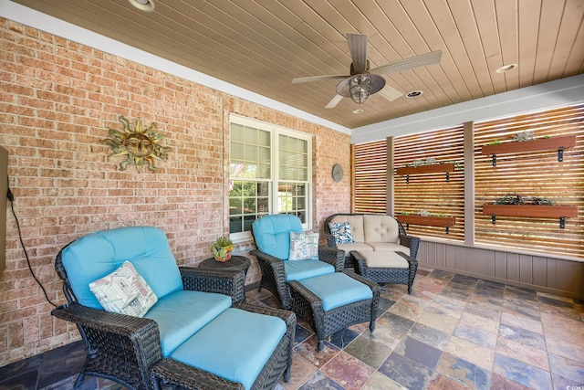 784 Caines Landing Rd, Conway, SC 29526 - view of patio featuring ceiling fan and outdoor lounge area