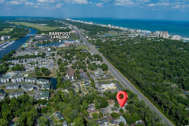 814 Night Heron Ln, Myrtle Beach, SC 29572 - aerial overview of property's location featuring a large body of water