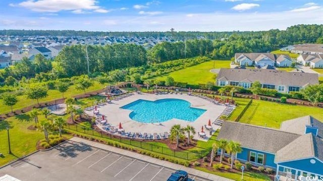 4053 Taranto Loop Unit C, Myrtle Beach, SC 29579 - bird's eye view of a pool area