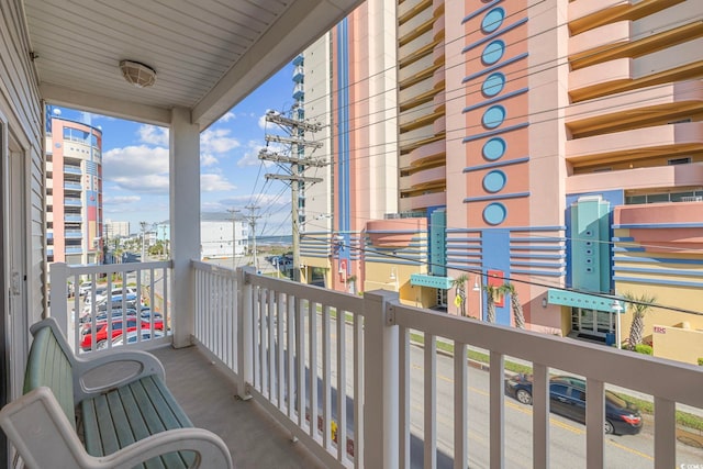 3401 N Ocean Blvd Unit 110, North Myrtle Beach, SC 29582 - balcony featuring a city view