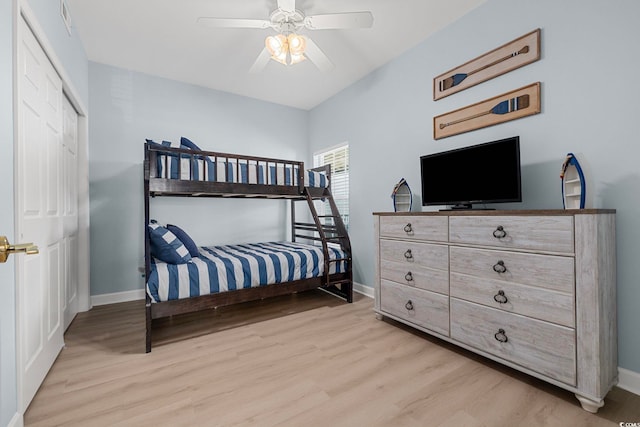 3401 N Ocean Blvd Unit 110, North Myrtle Beach, SC 29582 - bedroom with wood finished floors and baseboards