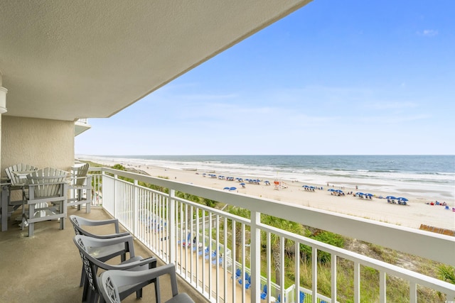 1625 S Ocean Blvd Unit 309, North Myrtle Beach, SC 29582 - balcony with view of water and beach