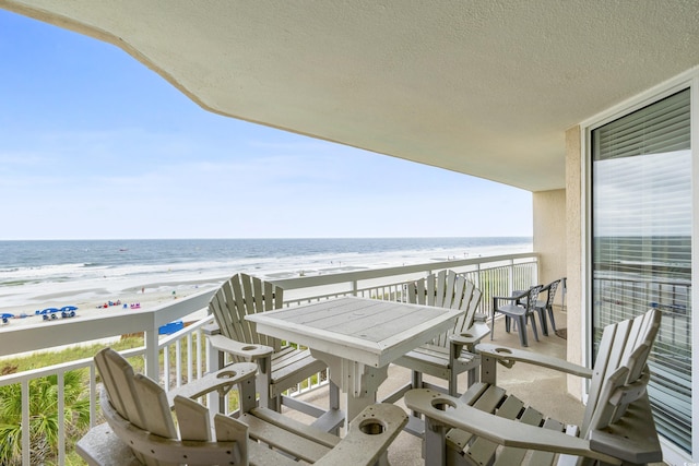 1625 S Ocean Blvd Unit 309, North Myrtle Beach, SC 29582 - balcony featuring view of water and beach