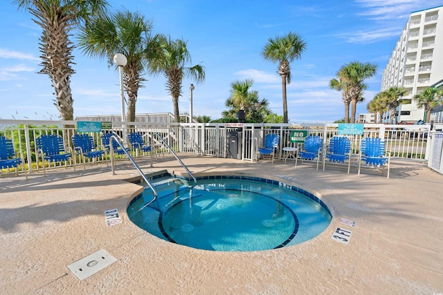 1625 S Ocean Blvd Unit 309, North Myrtle Beach, SC 29582 - view of pool featuring a hot tub