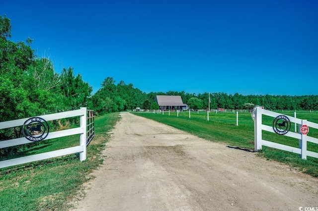 181 Halfway Rd, Nichols, SC 29581 - view of dirt / gravel road featuring a view of trees
