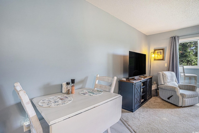 1460 Blue Tree Ct Unit E, Myrtle Beach, SC 29588 - dining room with a textured ceiling and light colored carpet