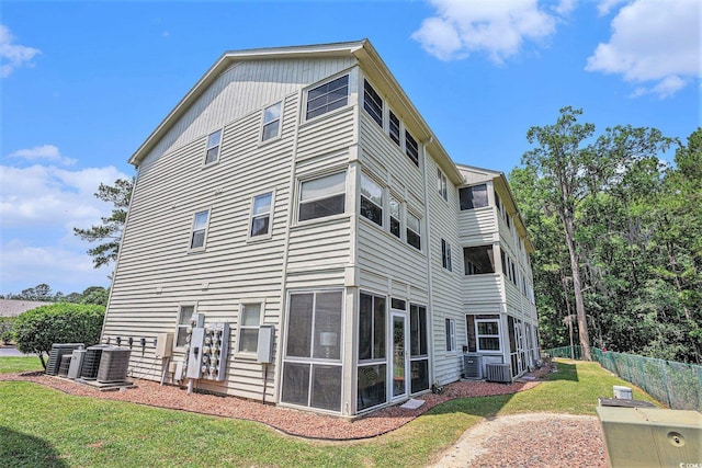1460 Blue Tree Ct Unit E, Myrtle Beach, SC 29588 - rear view of house with a sunroom