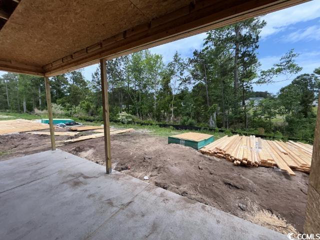 3072 Palma Way, Myrtle Beach, SC 29579 - view of patio featuring view of wooded area