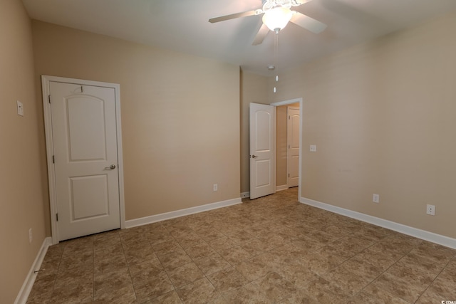 1224 Checkerberry St, Longs, SC 29568 - spare room featuring ceiling fan and baseboards