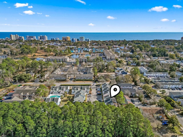6703 Jefferson Pl Unit B7, Myrtle Beach, SC 29572 - aerial view of property and surrounding area with a nearby body of water