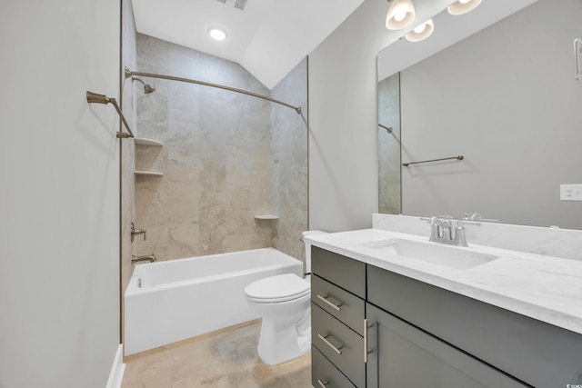 1545 Coastal Cove Ln, Calabash, NC 28467 - bathroom featuring vanity, bathtub / shower combination, and toilet