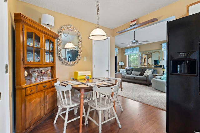 752 Tall Oaks Ct, Myrtle Beach, SC 29588 - dining area with dark wood-style floors and ceiling fan