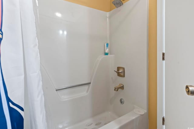 752 Tall Oaks Ct, Myrtle Beach, SC 29588 - bathroom featuring shower / bathtub combination with curtain