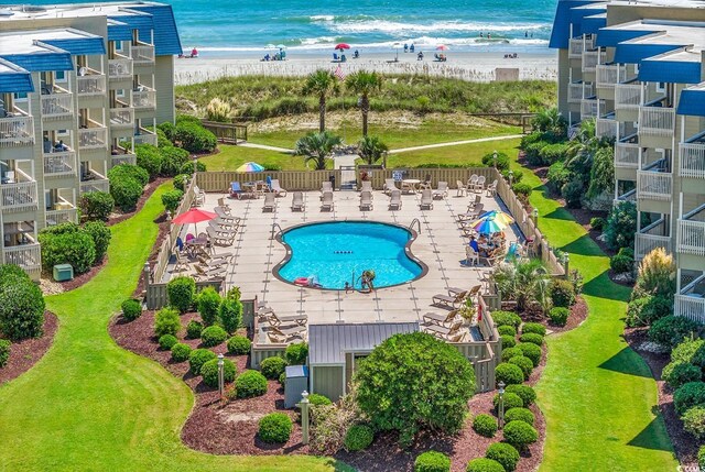 9660 Shore Dr Unit 208, Myrtle Beach, SC 29572 - drone / aerial view of expansive coastline