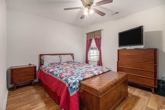 95 Timber Run Dr, Georgetown, SC 29440 - bedroom with wood finished floors and a ceiling fan
