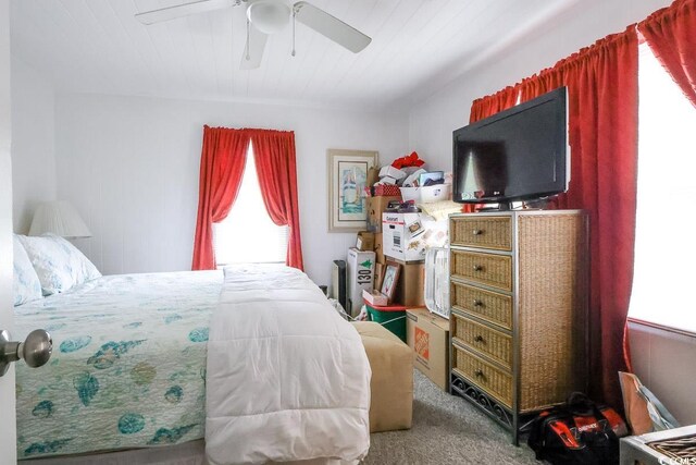 404 13th Ave S, Myrtle Beach, SC 29577 - carpeted bedroom with ceiling fan