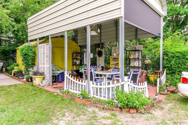 404 13th Ave S, Myrtle Beach, SC 29577 - view of patio / terrace featuring outdoor dining area