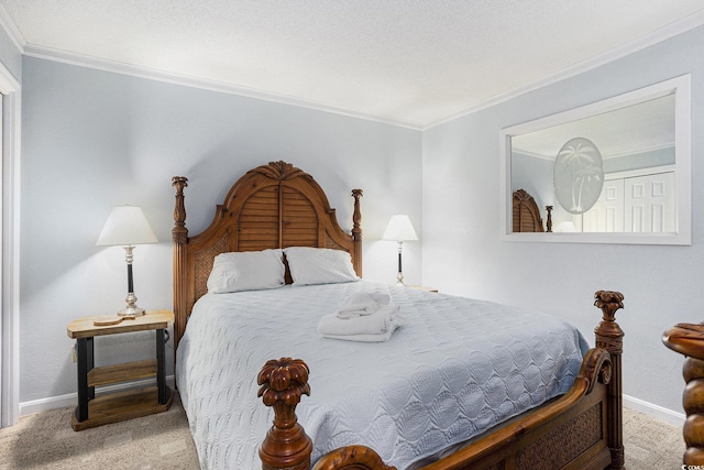 5905 S Kings Hwy Unit A518, Myrtle Beach, SC 29575 - carpeted bedroom with crown molding and baseboards