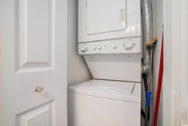 1900 Duffy St Unit H-8, North Myrtle Beach, SC 29582 - washroom with estacked washer and dryer