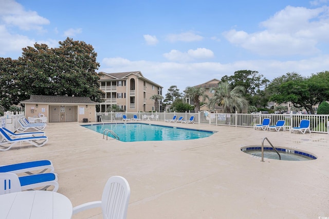 1900 Duffy St Unit H-8, North Myrtle Beach, SC 29582 - community pool featuring a hot tub and a patio