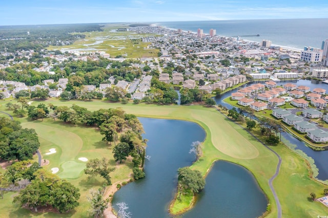 1900 Duffy St Unit H-8, North Myrtle Beach, SC 29582 - aerial view of property and surrounding area featuring a large body of water, a local golf course, and nearby suburban area