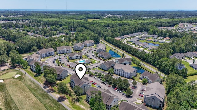 5852 Longwood Dr Unit 302, Murrells Inlet, SC 29576 - aerial perspective of suburban area featuring a large body of water