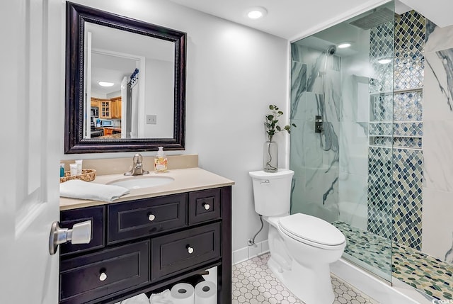 2500 N Ocean Blvd Unit 1102, Myrtle Beach, SC 29577 - bathroom with vanity and a marble finish shower