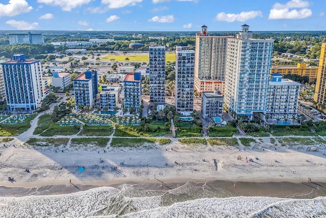 2500 N Ocean Blvd Unit 1102, Myrtle Beach, SC 29577 - view of urban area featuring waterfront with a beach