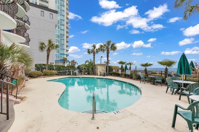 2500 N Ocean Blvd Unit 1102, Myrtle Beach, SC 29577 - community pool featuring a patio area