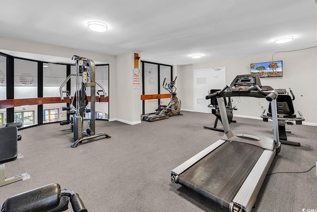 2500 N Ocean Blvd Unit 1102, Myrtle Beach, SC 29577 - gym with baseboards