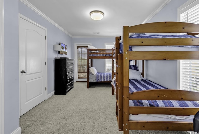 113-A Vista Dr, Garden City Beach, SC 29576 - carpeted bedroom with crown molding and baseboards