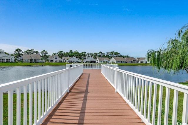 3091 Viceroy Loop, Little River, SC 29566 - dock with a residential view and a water view