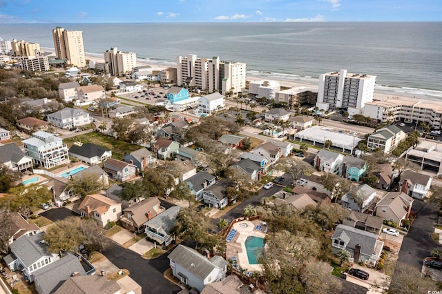 4307 Beverly Ct, North Myrtle Beach, SC 29582 - aerial view of property and surrounding area with nearby urban area and a large body of water