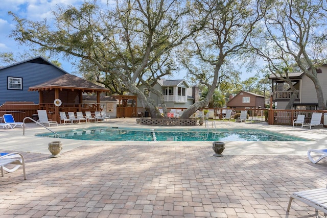 4307 Beverly Ct, North Myrtle Beach, SC 29582 - community pool featuring a patio area and a residential view