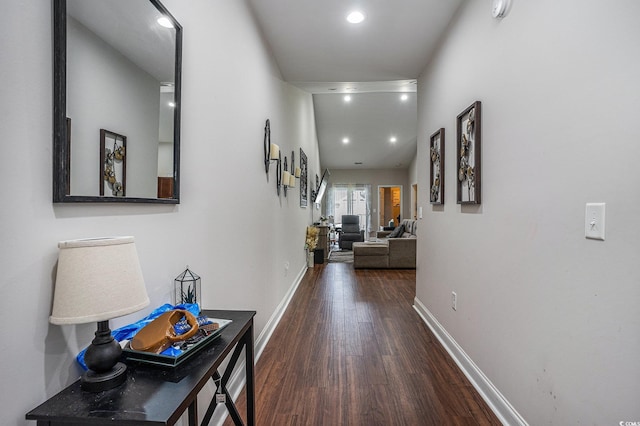2472 Bayboro St Unit C, Loris, SC 29569 - corridor featuring wood finished floors, baseboards, and recessed lighting