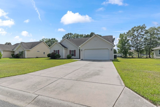 176 Whispering Oaks Dr, Longs, SC 29568 - view of front of house featuring an attached garage, driveway, and a front yard