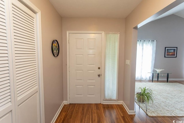 18 Pine Valley Ln, Surfside Beach, SC 29575 - foyer entrance featuring wood finished floors and baseboards