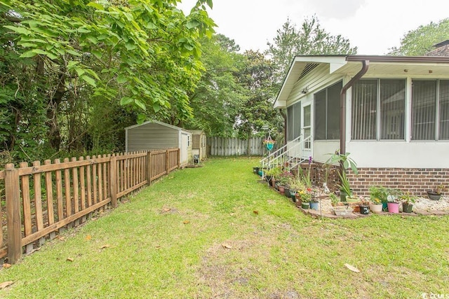 18 Pine Valley Ln, Surfside Beach, SC 29575 - view of yard with a sunroom