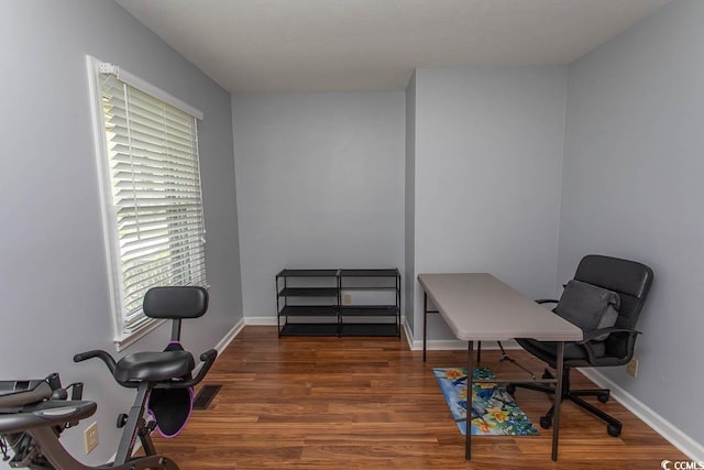 18 Pine Valley Ln, Surfside Beach, SC 29575 - home office with wood finished floors and baseboards